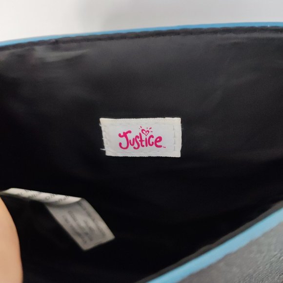 Justice crossbody purse / bag  black with tassel - Picture 4 of 6